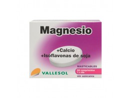 Imagen del producto Vallesol magnesio, calcio, isoflavonas 24 comprimidos masticables